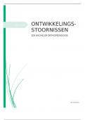 samenvatting H7: leerstoornissen, ontwikkelingsstoornissen 2de bach ortho HoGent 