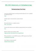 Final Exam - NUR2063 / NUR 2063 (Latest 2023 / 2024) : Essentials of Pathophysiology - Rasmussen