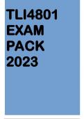 TLI4801 EXAM PACK 2023