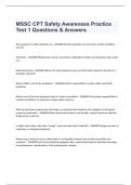 MSSC CPT Safety Awareness Practice Test 1 Questions & Answers