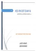  INET HESI RN EXIT EXAM V6 - QUESTIONS & ANSWERS (GRADED A+) SCREENSHOTS PROCTORED EXAM (100% VERIFIED) UPDATE 