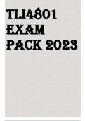 TLI4801 EXAM PACK 2023