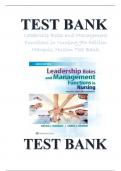 LEADERSHIP ROLES AND MANAGEMENT FUNCTIONS IN NURSING TEST BANK 9TH EDITION MARQUIS, HUSTON ISBN-101496349792, ISBN-139781496349798