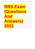 RBS Exam Questions And Answers 2022