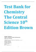 Test Bank for Chemistry The Central Science 10th Edition Brown