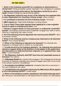 UST Test Prep 3 Questions And Answers Course UST Institution UST Which of the following would NOT be considered an administrative or clerical task? - Answer- Bringing together parties interested in the mortgage of a property Background checks performed by