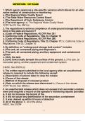 UST Exam- Definitions Questions And Answers Course UST Institution UST Which agency approves a site-specific variance which allows for an alternative method of construction or monitoring: a.) The Regional Water Quality Board b.) The State Water Resources 