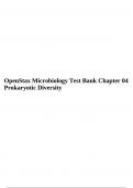 OpenStax Microbiology Test Bank Chapter 04: Prokaryotic Diversity.