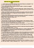 Kentucky UST Certification Test Prep Course UST Institution UST 1. when tanks arrive at the job site, how should they be unloaded? - Answer- lifted off with a cable attached to the tank lifting lugs As an alternative lifting method, should a cable or chai