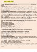 SAFe Agilist Exam Questions And Answers 2022/2023 Course SAFe Agilist Institution SAFe Agilist dual operating system - Answer - We need a ______________________ for Business Agility. Full Configuration - Answer - represents the most comprehensive configur