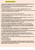 SAFe Practice Exam Questions And Answers 2022/2023 Course SAFe Practice Institution SAFe Practice What is the biggest benefit of decentralized decision-making to the customer? - Answer - Delivering value in the shortest sustainable lead time The Agile Rel