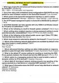 SonicWall Network Security Administrator (SNSA) Course SonicWall Network Security Administrator Institution SonicWall Network Security Administrator What type of specific and advanced threat protection features are enabled by SonicOS? - Answer- Sandboxing