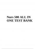 NURS 500 ALL IN ONE TEST BANK