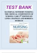 Test Bank: Maternal-Newborn Nursing: The Critical Components of Nursing Care, 3rd Edition, Roberta Durham, Linda Chapman