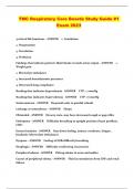 TMC Respiratory Care Boards Study Guide #1 Exam 2023