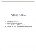 NURS 6660 Final Exam (2 Versions, 150 Q & A, Latest-2023) / NURS 6660N Final Exam / NURS6660 Final Exam / NURS-6660N Final Exam |100% Correct and Verified Q & A|