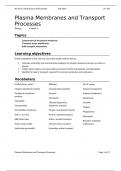 Chapter 5: Cell membrane and transport