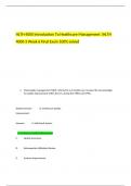 (HLTH 4000-3 Week 6 Final Exam, HLTH 4000-3 Week 6 Final Exam) Question: Total quality management (TQM), … to as in health care, became the new paradigm for quality improvement within the U.S. during the 1980s and 1990s. Question: Strategic plans translat