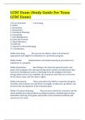 LCDC Exam (Study Guide For Texas LCDC Exam)