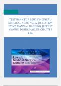 Test Bank Lewis's Medical-Surgical Nursing Assessment and Management of Clinical Problems, Single Volume 12th Edition by Mariann M. Harding, Jeffrey Kwong, Debra Hagler Chapter 1-69