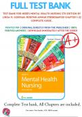 Test Bank For Neeb's Mental Health Nursing 5th Edition By Linda M. Gorman; Robynn Anwar 9780803669130 Chapter 1-22 Complete Guide .