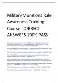 Exam (elaborations) Military Munitions Rule 