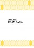 AFL2601 EXAM PACK.