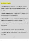 Biochemistry ACS EXAM Questions and Answers (2022/2023) (Verified Answers)