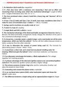 ASVAB practice test 1 Questions and Answers 2023 Solved1.	An induction clutch works by: magnetism 2.	If a first class lever with a resistance arm measuring 2 feet and an effort arm measuring 8 feet are being used, what's the mechanical advantage?: Leng