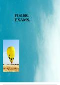 FIS1601 EXAMS.