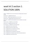 wset lvl 2 section 1 SOLUTION 100%