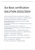 3cx Basic certification SOLUTION 2023//2024