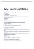 GISP Exam Questions AND SOLUTION