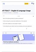 ATI TEAS 7 11 SUBJECTS IN 1 PACKAGE LATEST 