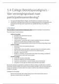 1.4 C (K) Beleidsparadigma's Van verzorgingsstaat naar participatiesamenleving.docx