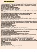 ENPC Test Questions 2 With Complete Solutions Course ENPC Institution ENPC A preschooler has a small laceration that required 2 stitches. The nurse covers the wound with a bandage knowing that it will comfort the child to have it covered. What is the deve