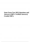 State Farm Test 2023 | Questions and Answers (Verified Answers) Graded A+