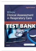 Test bank for Wilkins clinical assessment in respiratory care 8th edition by Huber, Complete Guide.