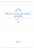 ISR3701 Exam Questions and Answers (elaborations)  