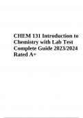 CHEM 131: Introduction to Chemistry with Lab Test | Complete Guide 2023 Rated 100%