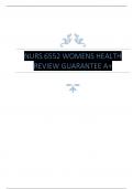 NURS 6552 WOMENS HEALTH REVIEW GUARANTEE A+