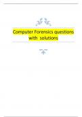 Computer Forensics questions with solutions