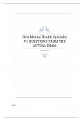 Mental Health PN Hesi Specialty V1