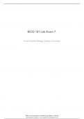 BIOD 151 Lab Exam 7 Questions and Answers