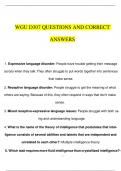 WGU D307 Educational Psychology Test 2023 Questions and Answers{Verified Answers}