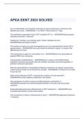 APEA EENT 2023 SOLVED 	