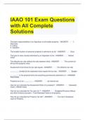 IAAO 101 Exam Questions with All Complete Solutions 