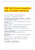 FMF 2023 Exam Questions with Complete Solutions 