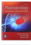 Pharmacology: Connections to Nursing Practice 4th Edition Adams Test Bank