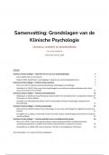 ALLE STOF voor Grondslagen van de Klinische Psychologie (UU)